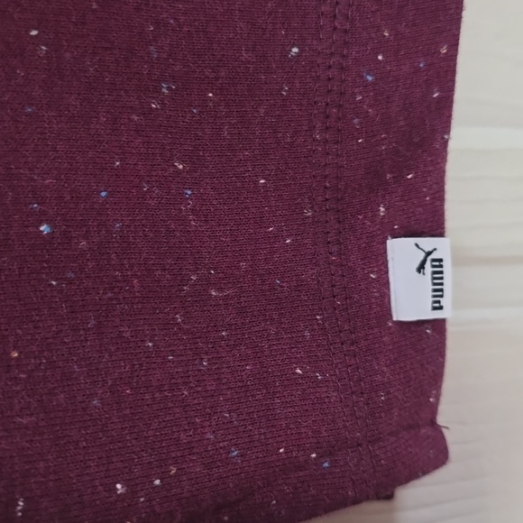 PUMA BRAND SIGNATURE WOMENS SPECKLED PURPLE PULLOVER CREWNECK SWEATSHIRT SIZE XS - Picture 8 of 16